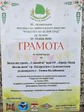 ГРАМОТА за вокална група "СЛАВЕЙЧЕ" с ръководител Гинка Балабанова - ОУ Проф. Иван Батаклиев - Пазарджик
